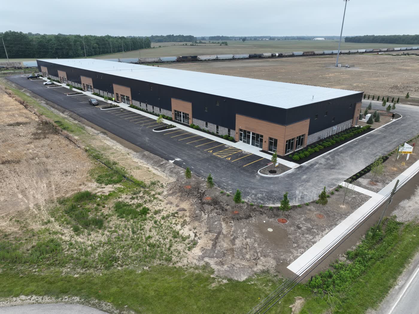 Pioneer Park, a completed multi-tenant flex building in Marysville, Ohio